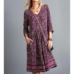 Garnet Hill Easy Bohemian Dress Size 12
